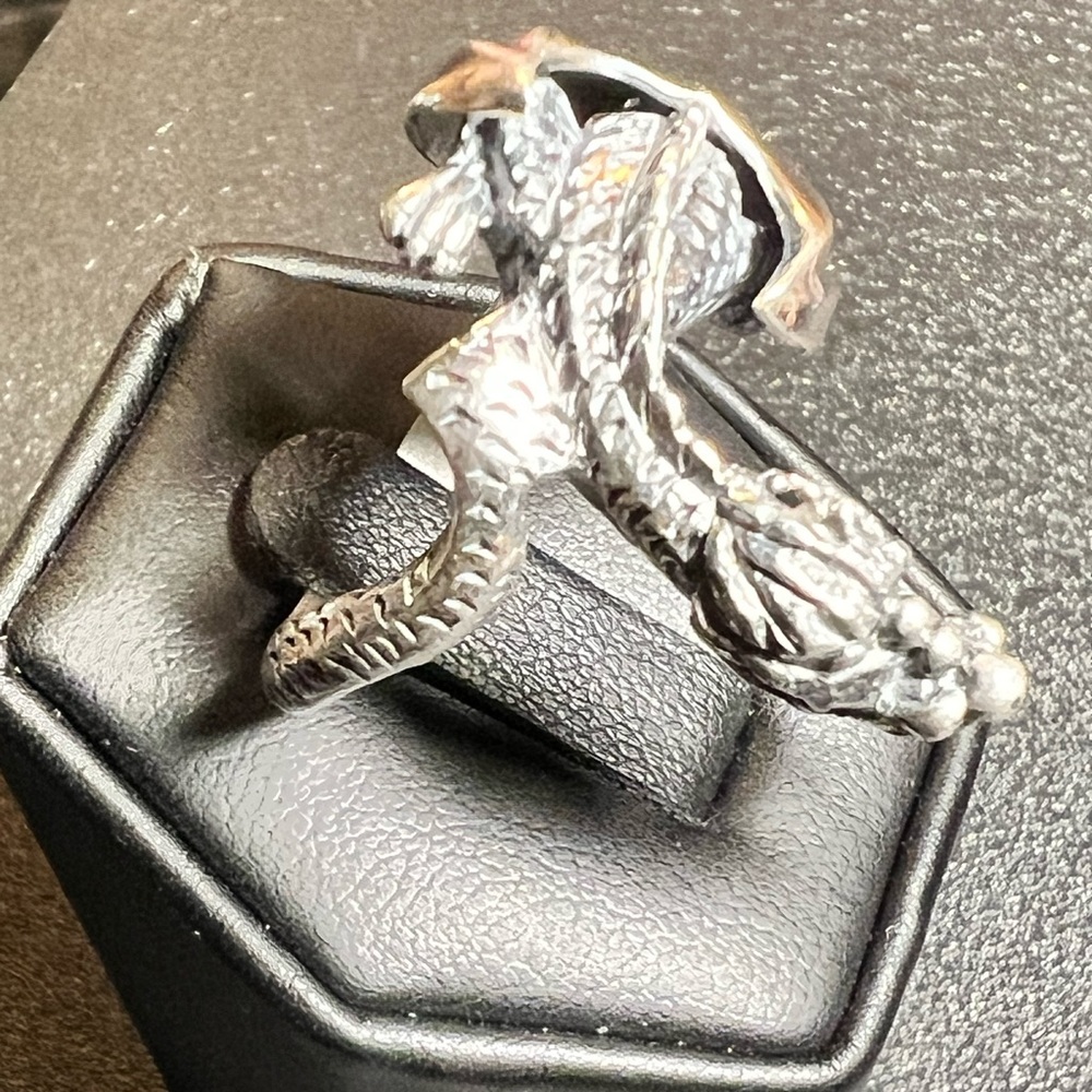 Sterling Silver Dragon Ring - image 3